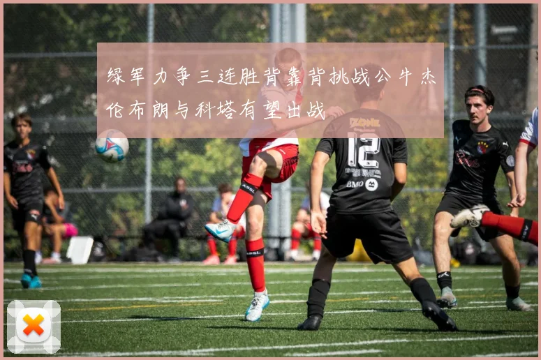 绿军力争三连胜背靠背挑战公牛杰伦布朗与科塔有望出战